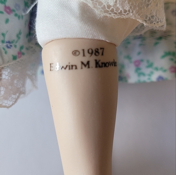 VINTAGE Edwin Knowles Little Bo Peep- porcelain doll - Picture 4 of 4